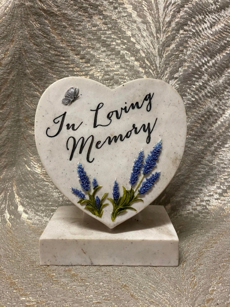 Lavender Heart Plaque