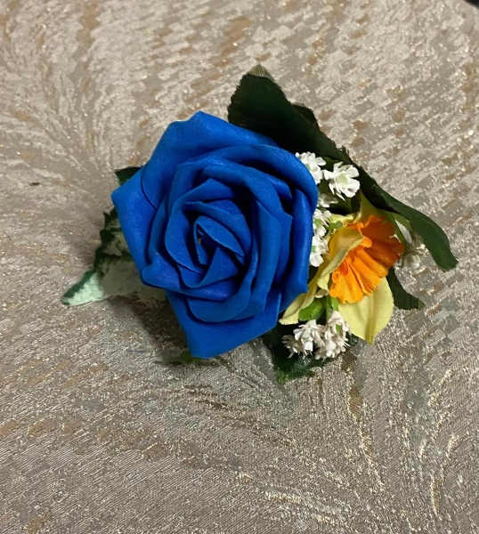 Royal Blue Foam Rose