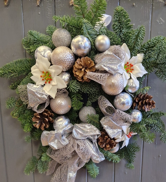 Winter Disco Door Wreath