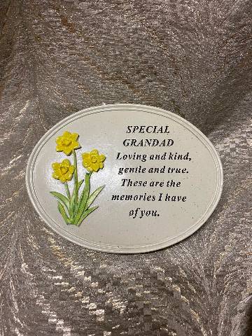 Daffodil Plaque