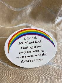 Rainbow Memorial Plaque