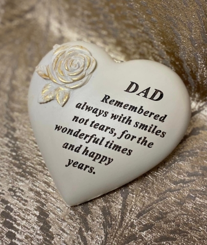Dad Rose Heart