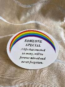 Rainbow Memorial Plaque